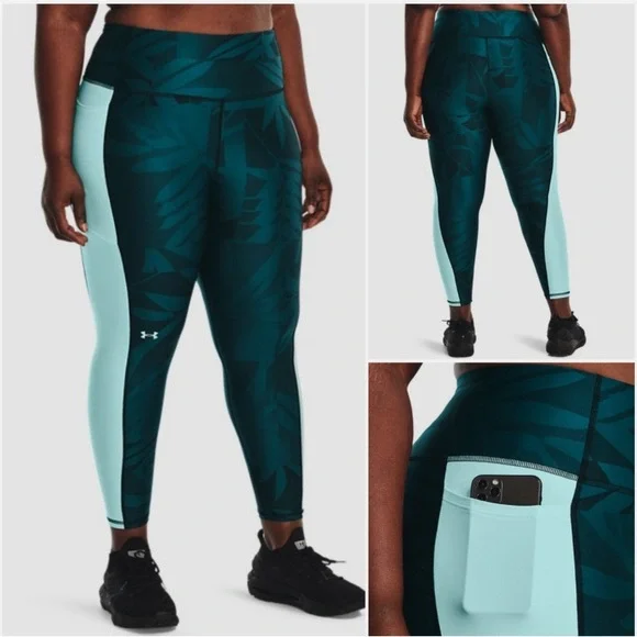 Under Armour Crop Patterned Leggings - Picture 2 of 9